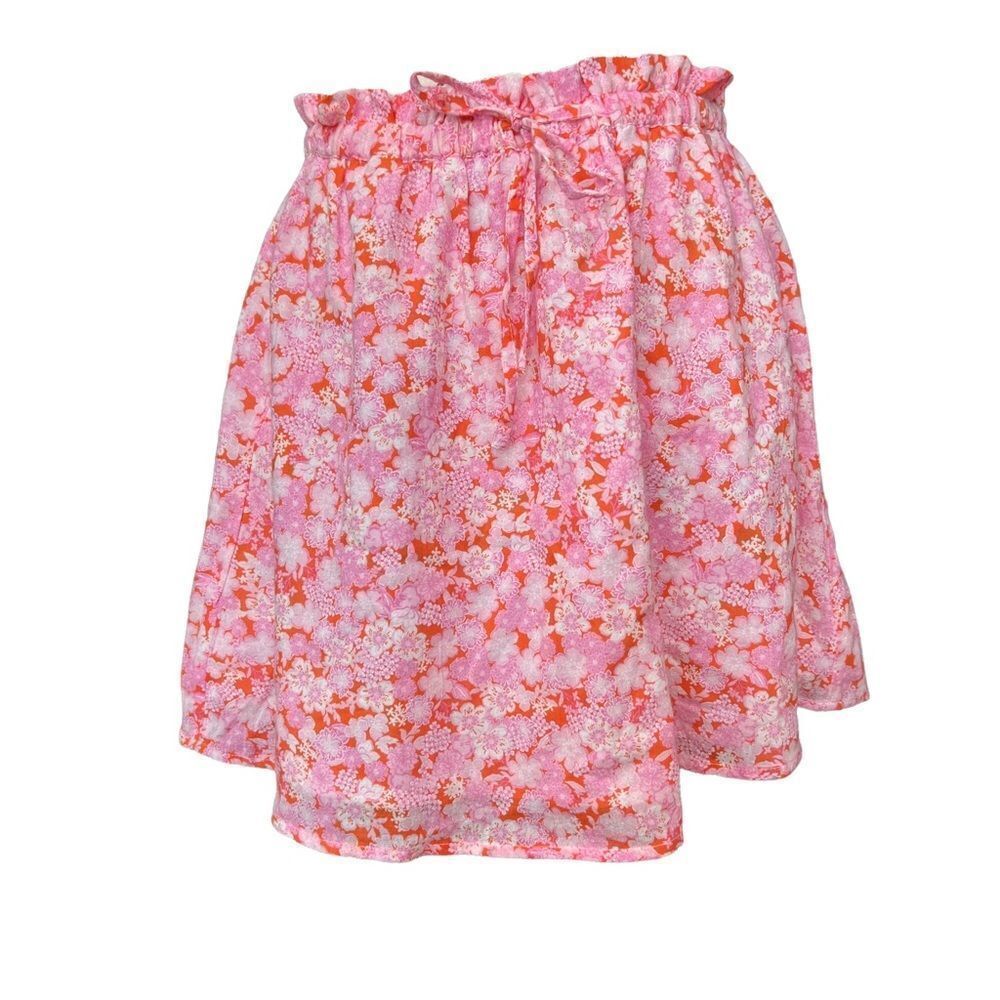 Abound floral 100% cotton mini skirt size xs